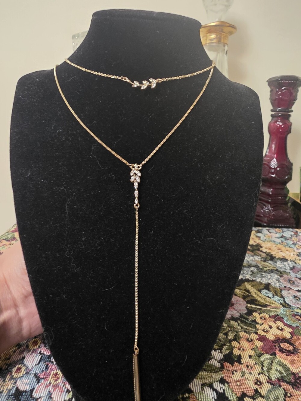 8 Piece Name Brand Layered Silver & Gold Tone Multi-Pendant Necklace Set Bundle - Picture 5 of 13